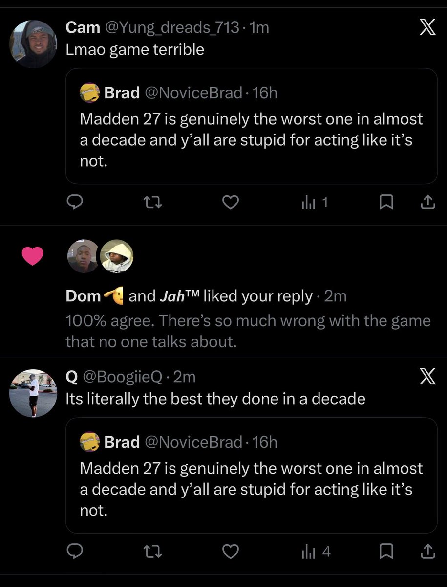 NoviceBrad's tweet photo. Elon can try all he wants he’ll never ruin this app. https://t.co/mmMMltSrwr