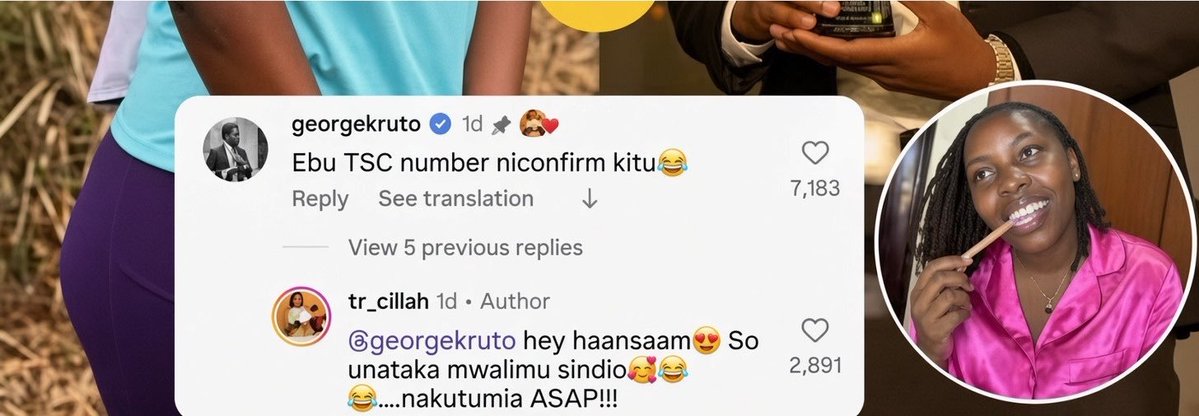 Wambuib4sky's tweet photo. Kumbe George Ruto was aware TSC letters ziko na mzae wake 😂😂😂 https://t.co/1r07H8XSeY