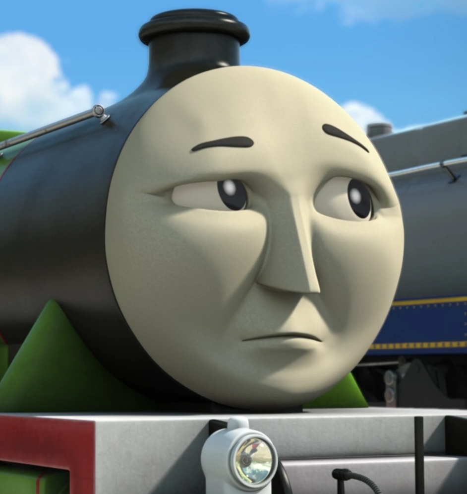 Fan128Idea's tweet photo. @the_chairlord Like to think that in the TVS canon, the infamous 2 Henrys theory, and even the belief that Henry died in the tunnel, are just lies spread by Diesel, much to Henry's annoyance. 

Not so much because they're not true, but because he, like the fans, is so tired of hearing them. https://t.co/MdPa4PcKot