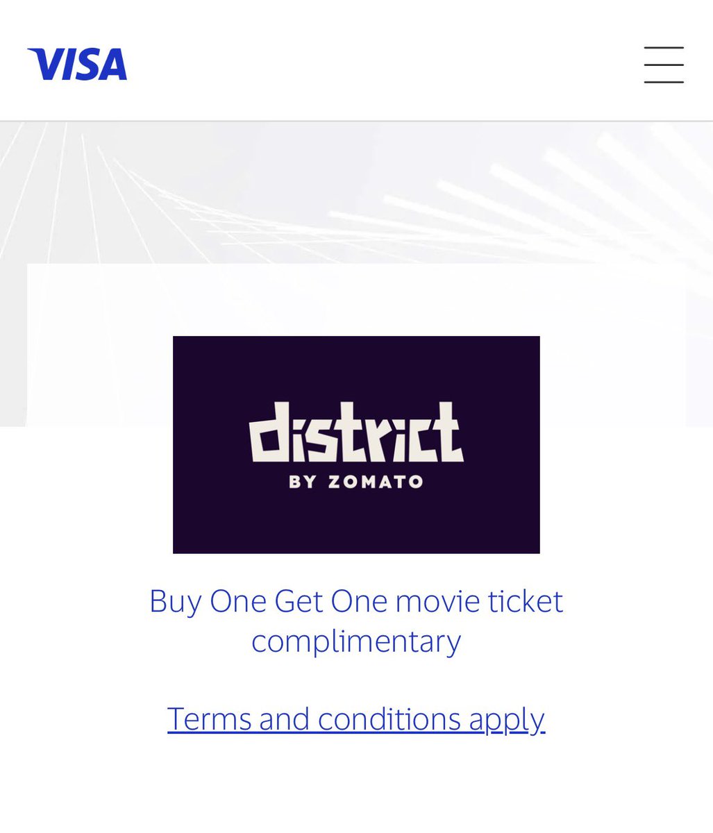 ConnectwithJJR's tweet photo. ๐ฌ๐ณ #Visa Infinite Movie Offer! ๐ฅ
๐๏ธ BUY 1 GET 1 MOVIE TICKET FREE ๐ฟ
Enjoy a complimentary movie ticket with eligible Visa Infinite Credit & Debit Cards on District! ๐
โจ How to Redeem?
1๏ธโฃ Open District App / Website
2๏ธโฃ Select City + Movie ๐ฌ
3๏ธโฃ Choose the Visa Infinite / Visa Signature offer
4๏ธโฃ Add your eligible Visa Card ๐ณ
5๏ธโฃ Enjoy your BOGO movie ticket! ๐ฟ
๐
Offer Period:
26 Jun 2026 โ 30 Dec 2026
๐ฅ Key T&Cs
โข No minimum order value
โข 1 redemption/month/user
โข Valid on Fri โข Sat โข Sun
โข Only eligible Visa Infinite Cards
โข Participating cinemas may vary
โข Handling charges may apply
โข Other T&Cs apply
๐ก Pro Tip: Check the available cinema partners & offer terms in the District App before booking.
๐ฌ Weekend movie plans just got better! ๐
#CreditCard #VisaInfinite #MovieOffer #BOGO #District #CCGeeks #CreditCardOffers #Visa #MovieDeals #ccgeeks #ccgeek