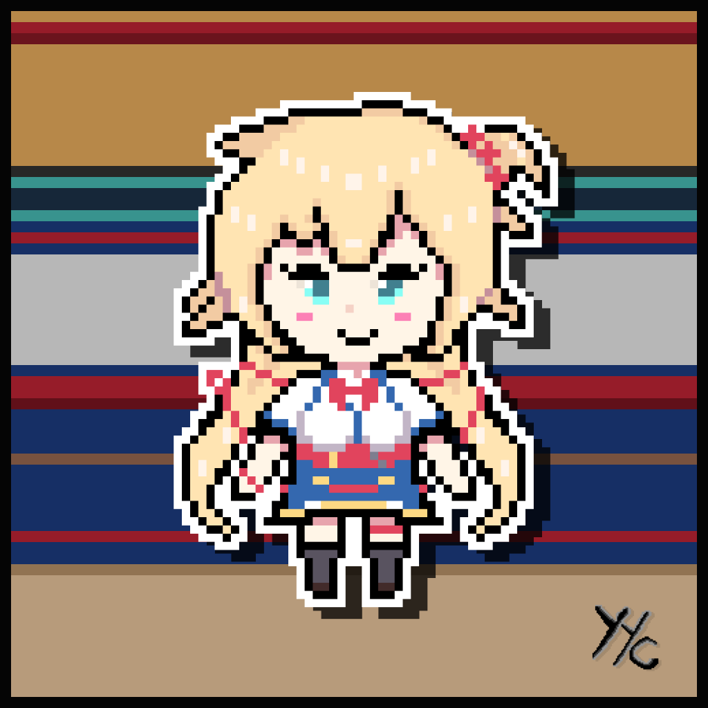 Yam_Canyou's tweet photo. Pixel Haato❤️ 
#はあとart #推し活はあとん日記 https://t.co/jQcYxqJzZ4