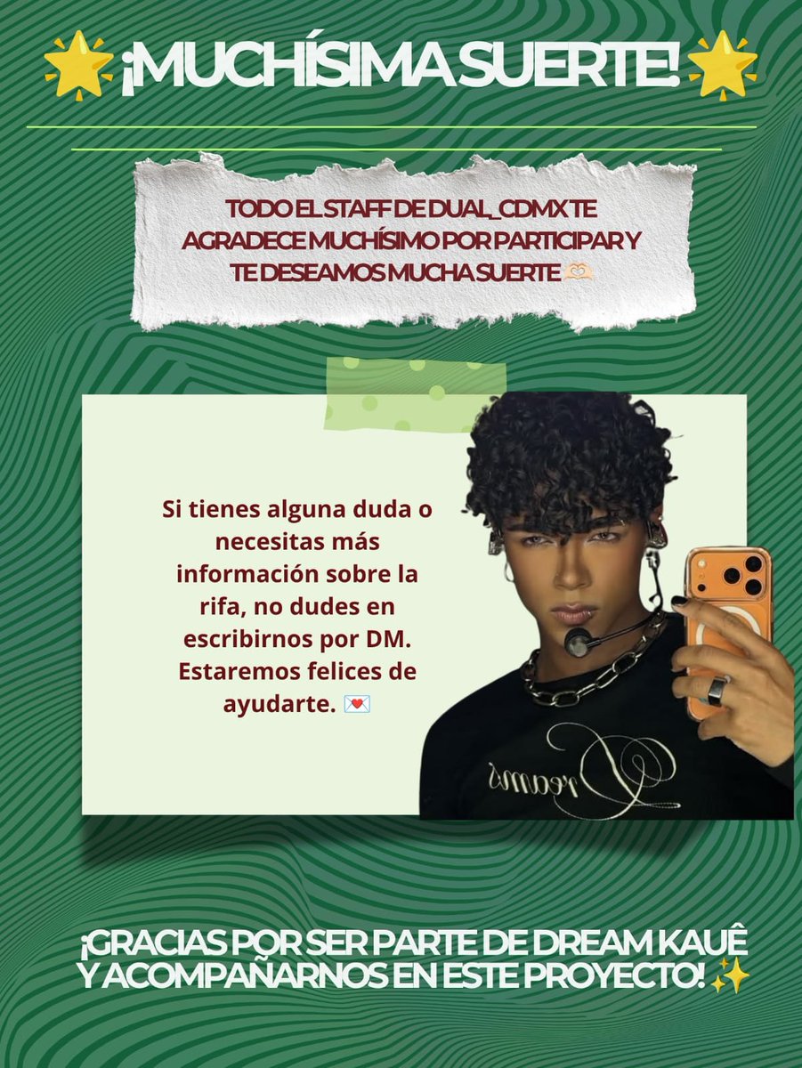 MayMinGi's tweet photo. ✨DREAM KAUÊ✨
RIFA BENEFÍCIO - VALLA PUBLICITARIA

QUIERES GANARTE UN EP JUNTO AL POB DE DONG SONG?
YA NADA MÁS QUEDAN 7 BOLETOS, NO TE QUEDES SIN PARTICIPAR

✨ Todo lo que se recaude será destinado a la valla de Kauê✨
Ayudanos a hacerlo realidad!!
Manda DM para darte más info https://t.co/QrcSOoPV4f