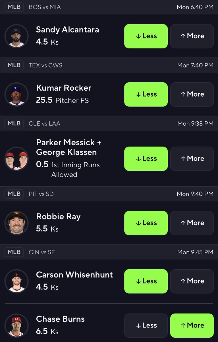DunkDunkqueen's tweet photo. MLB LOTTO ⚾️

We took the TOP projected plays off of our model and got this ⭐️

#GamblingX #PrizePicks

https://t.co/RlsywqUAxR https://t.co/5yJt8MbdxR