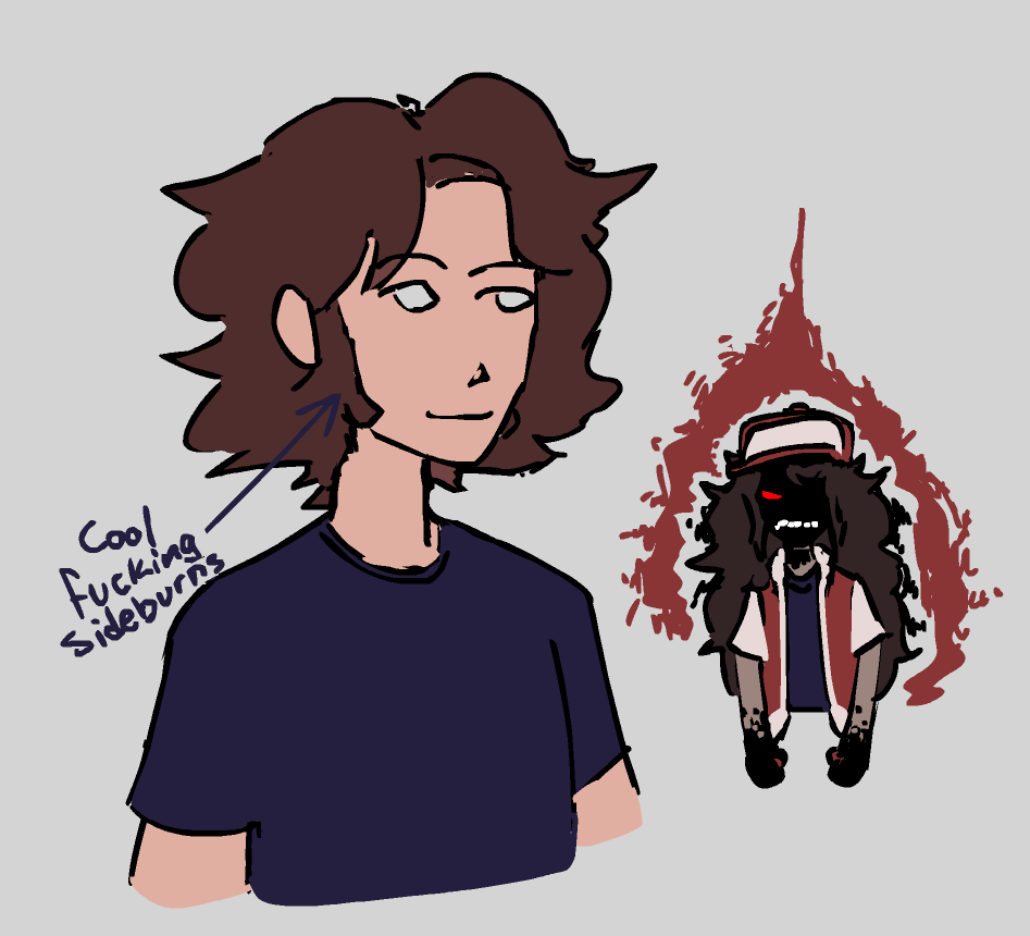 beefstarchjello's tweet photo. MY cool interpretation of Steven and Mike from Strangled Red. I wanted em to look more like siblings, so Steven actually wears one of Mike's shirt and their hair is same color but darker.

#Hypnoslullaby #cabinetofnovelties https://t.co/wSeIJEbYNj