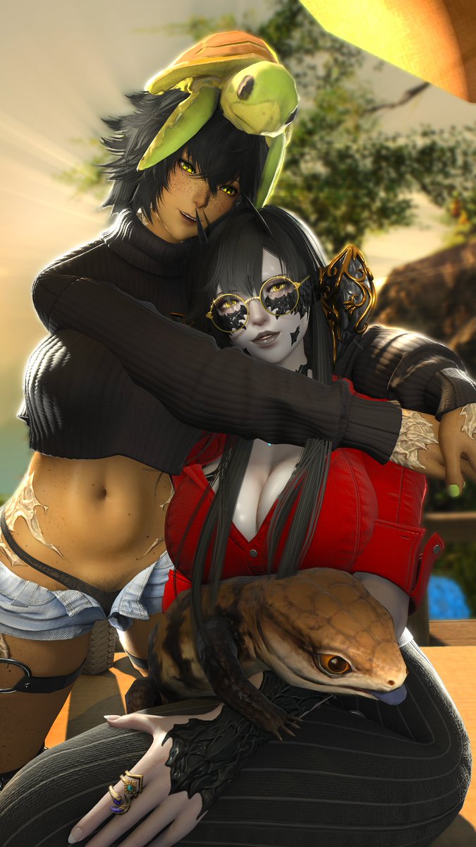 Soft_Chacha_XIV's tweet photo. The Tutel Blessing
--- 
With the purfect @EromineXIV❤️          
| #EorzeaPhotos | #ffxivsnaps | #ffxivgpose I #GPOSERS I #ff14 | #ffxivscreenshots I https://t.co/ZfiXOPjJAN