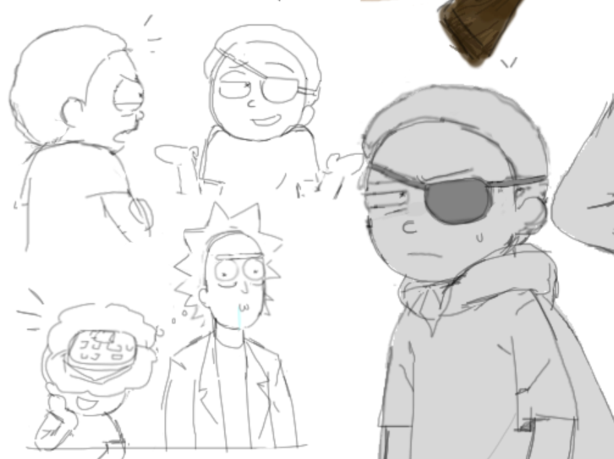 Sealven07's tweet photo. Old unfinished fart, still need to figure out how to draw morty💔 #rickandmorty https://t.co/bYabXI9i1M