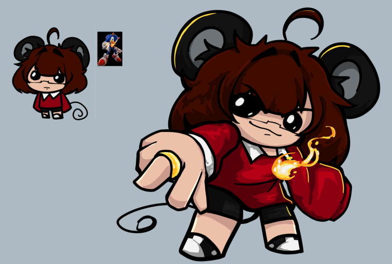 lentusovich's tweet photo. bro just got the mom's ring but goes like 
Make-believes reborn Myths in mind rethought

#tboi #tboiflash #sonicandthesecretrings #originalcharacter https://t.co/kPYXfp5h3l