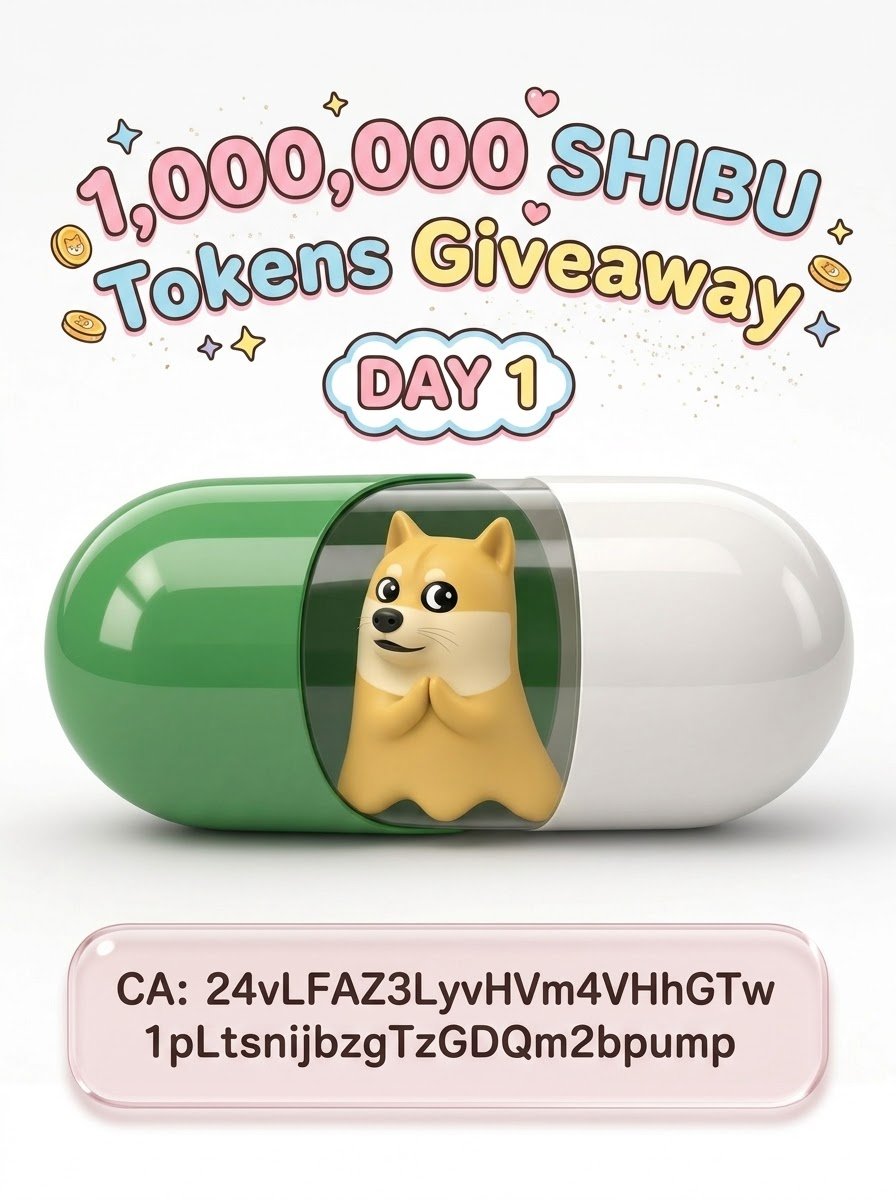 Fantoumi's tweet photo. Today I'm giving away 1 Million Shibu Tokens to a random holder 🌸🐶🌸
CA: 
24vLFAZ3LyvHVm4VHhGTw1pLtsnijbzgTzGDQm2bpump
This is the official ☝️Shibu project on Pumpfun ❤️ 

Here's the lucky winner's address:
H4hxTXTqQEAoVMQM1sHx59VRY6M3zJB9Cq9ybw1BdES4

See you tomorrow for another lucky winner ⭐🐶⭐