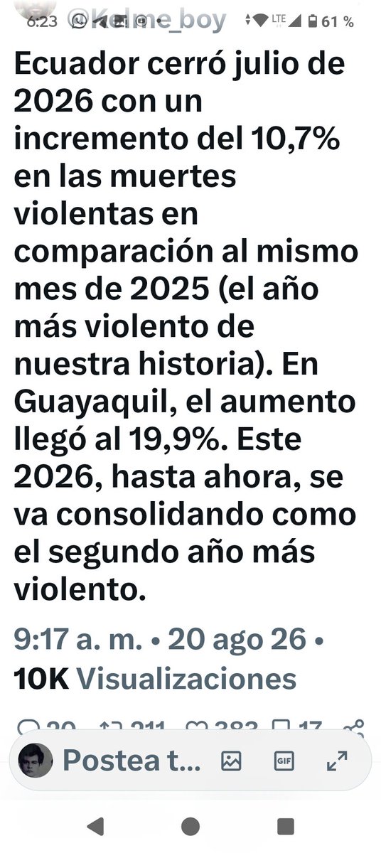 KWilliamMoreno's tweet photo. @DiegoArcos14 El Ecuador entero ! preocupado por los baches . Pero no por las fosas ! https://t.co/JuOD5bLPSY