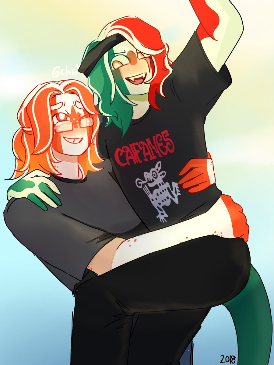 chio_ita's tweet photo. #countryhumans 🇲🇽🇨🇦 https://t.co/X9PLz3maBn