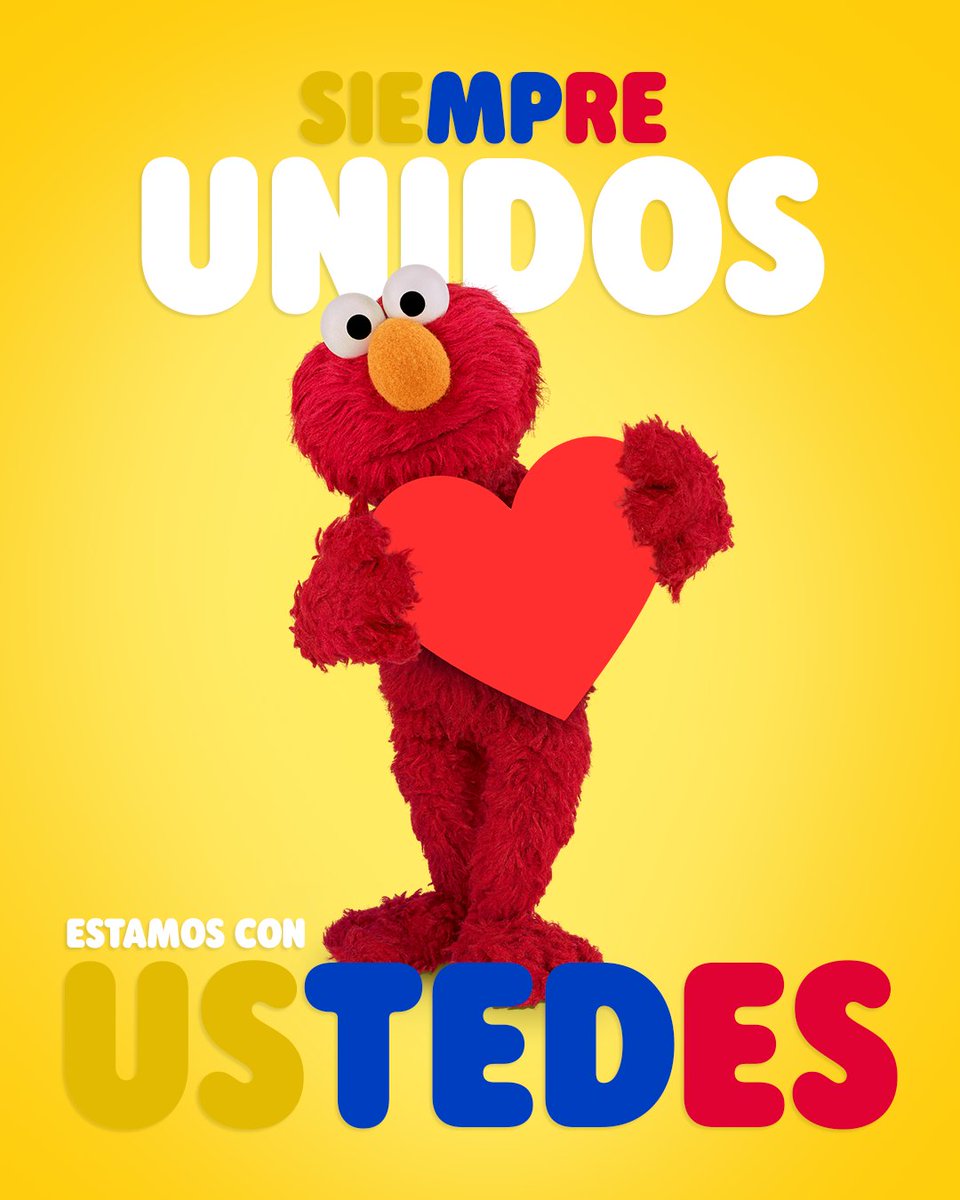 PlazaSesamo's tweet photo. Amigas y amigos de Colombia, sabemos que están pasando por momentos muy difíciles y es normal sentirse asustados, abrumados y tristes, especialmente cuando, además de cuidar de nosotros mismos, también estamos cuidando de niñas y niños.

Queremos recordarles que no están solos y que a veces las conversaciones difíciles, son necesarias para poder dar calma. Les mandamos un fuerte abrazo. 🥺

Les compartimos una pequeña guía para poder calmar y acompañar a los más pequeños:

https://t.co/9r19pukAvI

#FuerzaColombia 💛💙❤️
#JuntosNosCuidamos