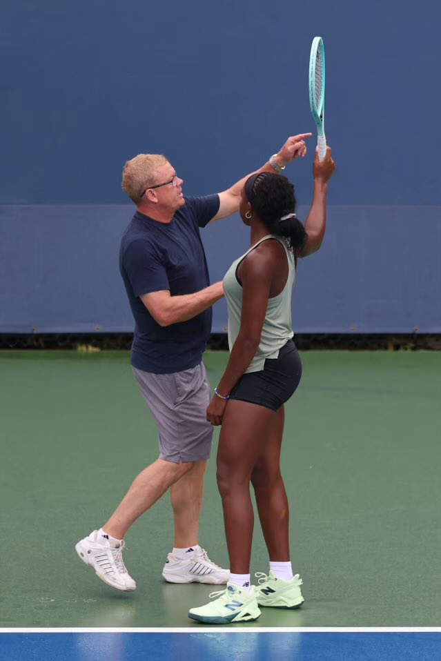Racquetechie's tweet photo. Good morning to Coco Gauff and Gavin MacMillan ✨🎾
#TrustTheProcess https://t.co/xmCI2MqFlX