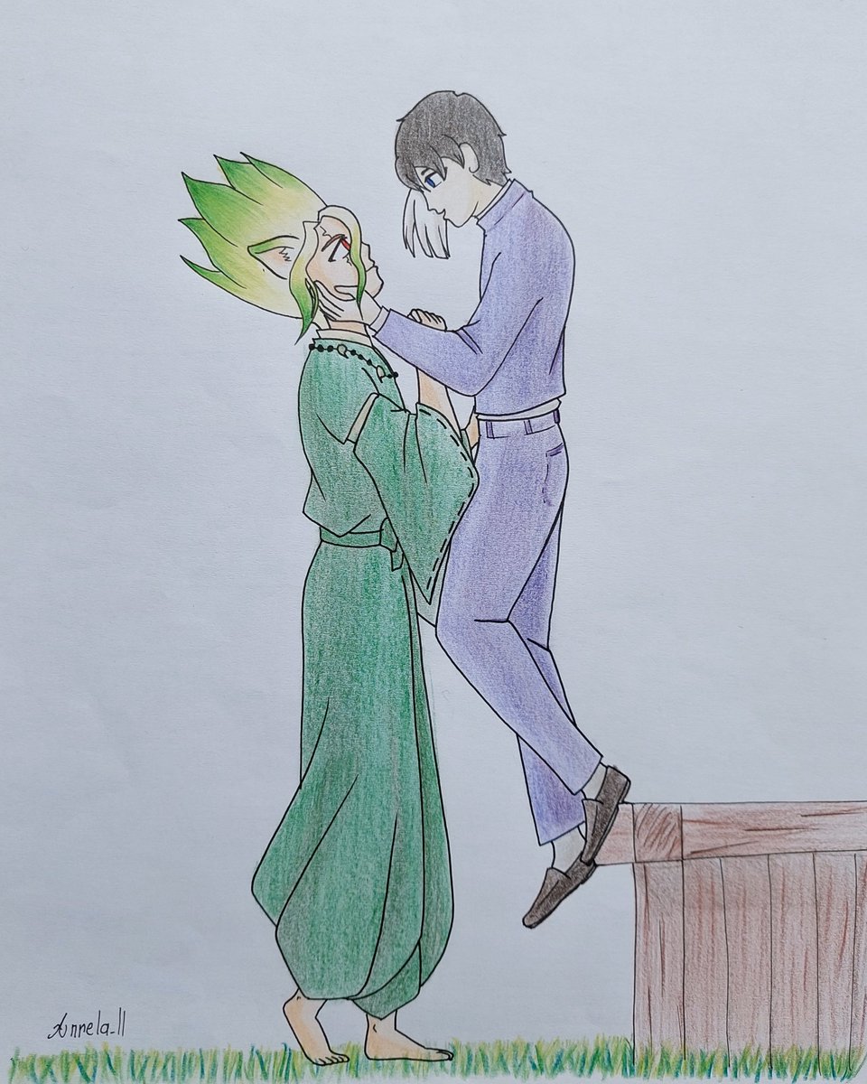 Anrela_ll's tweet photo. 》Día 1: Viajes en el tiempo + Reencarnación
Este dibujo lo hice en mi fiebre de mezclar Dr Stone e Inuyasha c:
Ambas temáticas concordaron jaja
#SenGenSenWeek2026 #SWDia1 #SenGen https://t.co/csO82W9fI5