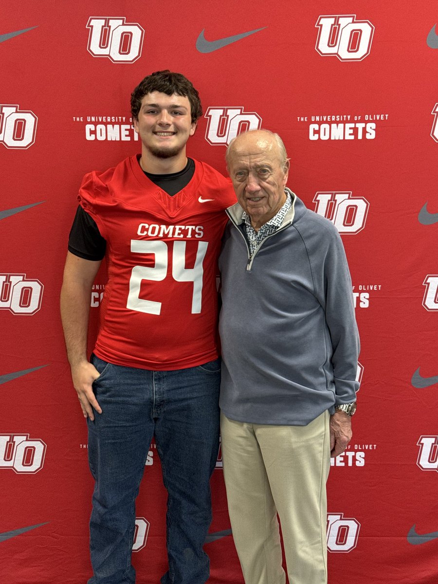 calebxwatson's tweet photo. Blessed to announce that I have received an offer from the University of Olivet to continue my academic and football career! 🏈

I want to thank Head Coach Erik Ieuter, Coach Ed Reny, Coach Casey Huhn, and the entire Olivet coaching staff for believing in me and giving me this opportunity.

A special thank you to Tom Kolassa for helping make this opportunity possible and for believing in me throughout this process.

Excited for what’s ahead!

Go Comets! 🟥⬜️☄️

#AG2G #GoComets