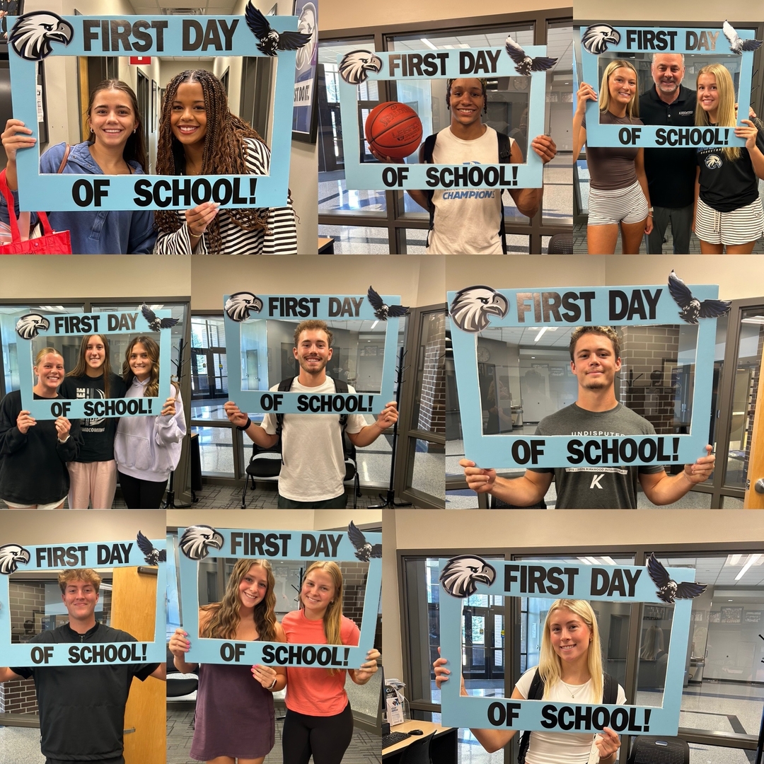 KirkwoodEagles's tweet photo. All smiles for the first day of class! 😁✏️ #YouWinWeWin🦅 https://t.co/VwbIOzZHid