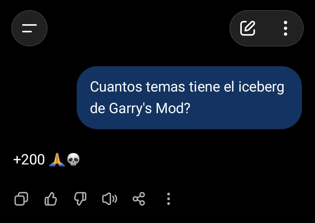 CatEnding04's tweet photo. La idea es que el iceberg salga el día del aniversario de Garry's Mod (en Steam). Pero eso siempre puede variar y puede salir mucho después. No prometo nada. https://t.co/YoFT3jqWf3