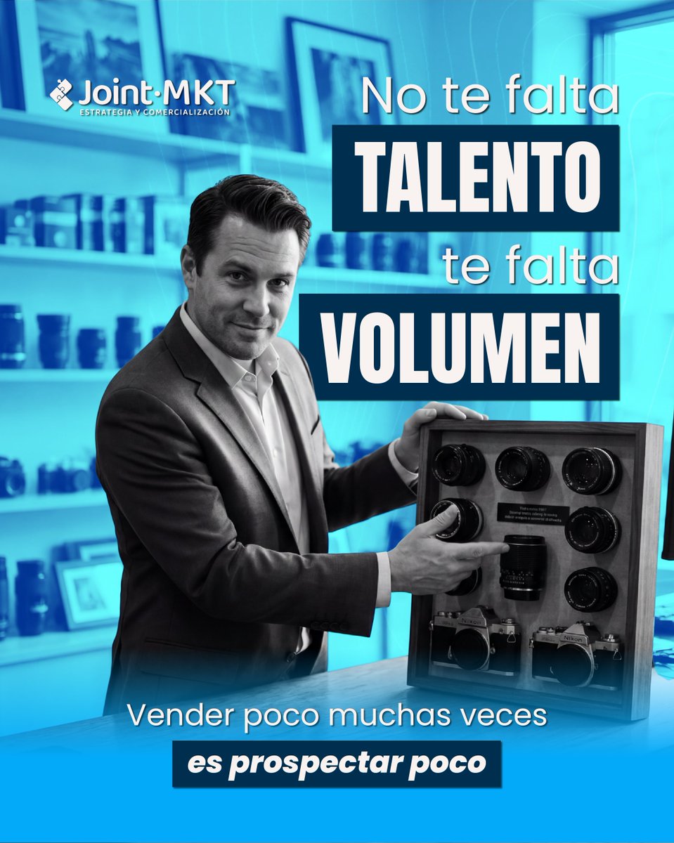 JointMkt's tweet photo. Muchos vendedores hacen 5 llamadas y ya sienten que trabajaron. La venta necesita ritmo, seguimiento y volumen.

Si quieres más cierres, empieza por generar más conversaciones.

Si quieres implementar un sistema de anuncios y ventas, envíanos un mensaje. ✅

#JointMKT #Ventas https://t.co/vW0jJex7Ew