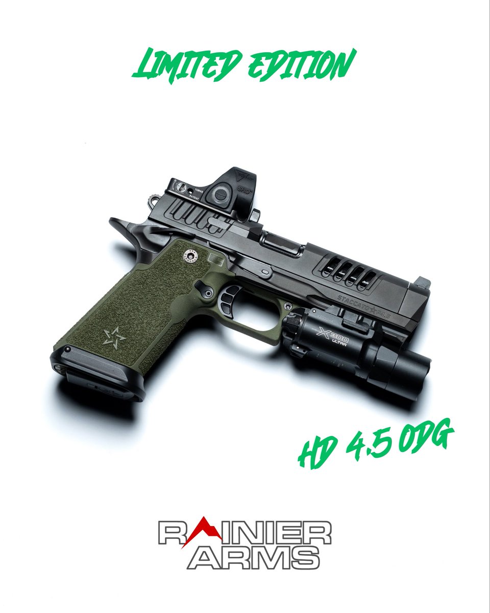 RainierArms's tweet photo. Limited Edition @staccato2011 just landed 🟢🟤

@staccato2011 HD P4.5 ODG Premium Package
@staccato2011 HD C4X FDE Premium Package

https://t.co/bWTbp8y0Xi

Live on our site and in every storefront 🤙 https://t.co/PM7rvlY7Ko