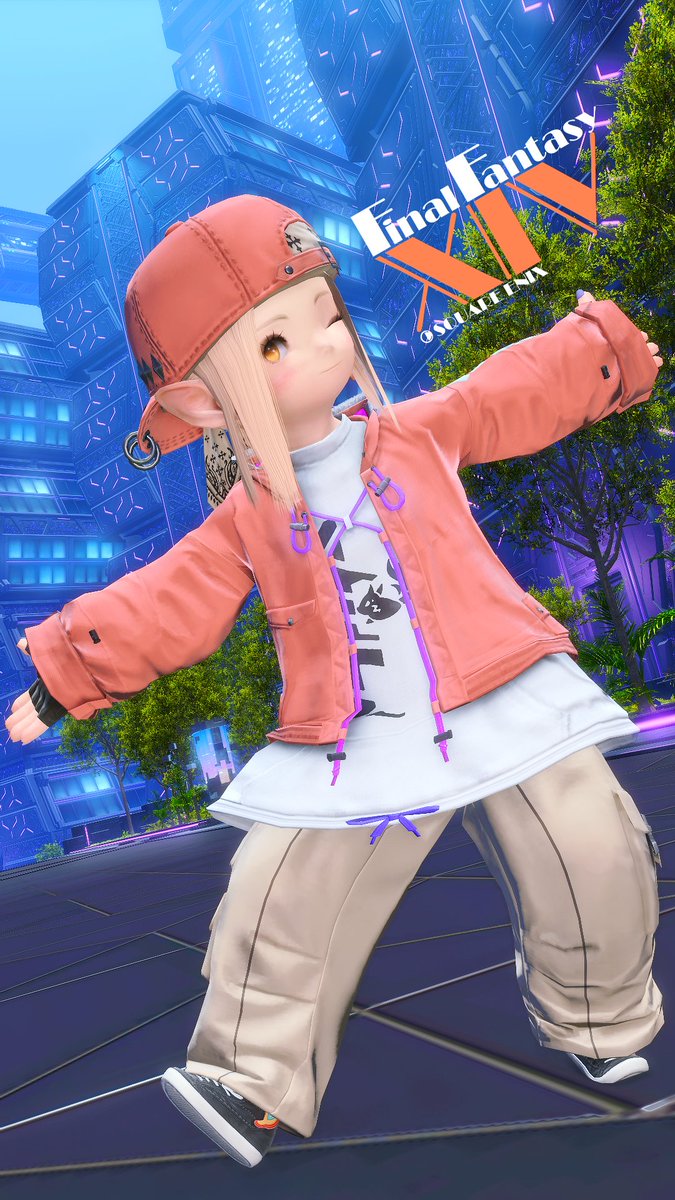 Alice_Darker's tweet photo. ストリート風に🍊🧡
#おはララ #FF14 https://t.co/pdiZZuPdjj