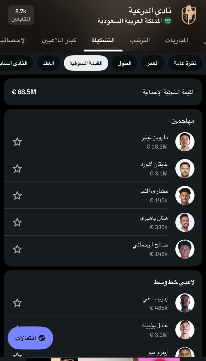 enuior's tweet photo. 🚨🚨🚨🚨🚨🚨 اقسم بالله كااااااارثه ياناااس

القيمه السوقيه للدرعيه ونيوم اكثر من القيمه السوقيه للاعبين الاتحاد والله ما امزح 😨😨😨😨😨!!

بالم��اسبه ماجبت انا انديه الصندوق جبت الانديه الي تعتبر متواضعه واسمائهم وقيمتهم اعلى منا 😟!

والله كااااااارثه ياناس نحتاج صفقات عاجله https://t.co/kiLxtP1xLF