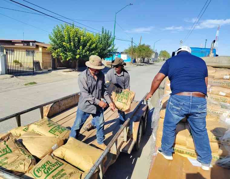 ArribaElCampo's tweet photo. Apoya Estado a #productores de #Guadalupe y #Praxedis G. Guerrero con entrega de #insumos #agrícolas https://t.co/CCguYUESQh https://t.co/O5MU9roBlp