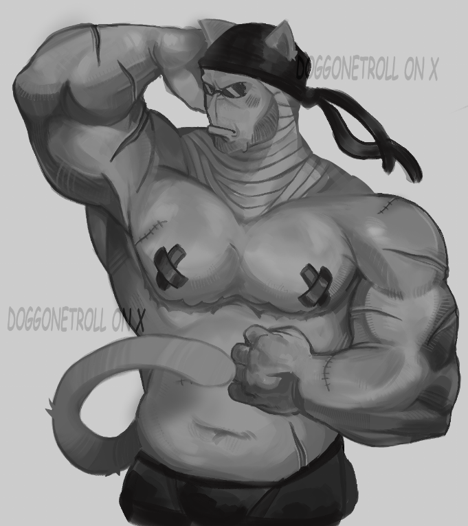 Tr0llg3_'s tweet photo. Finished with my Sanford art, testing if people actually preffer this more #sanford #art #madnesscombat #madcom #digitalart #artist #renderedart #kitty https://t.co/ljFSJEEndg