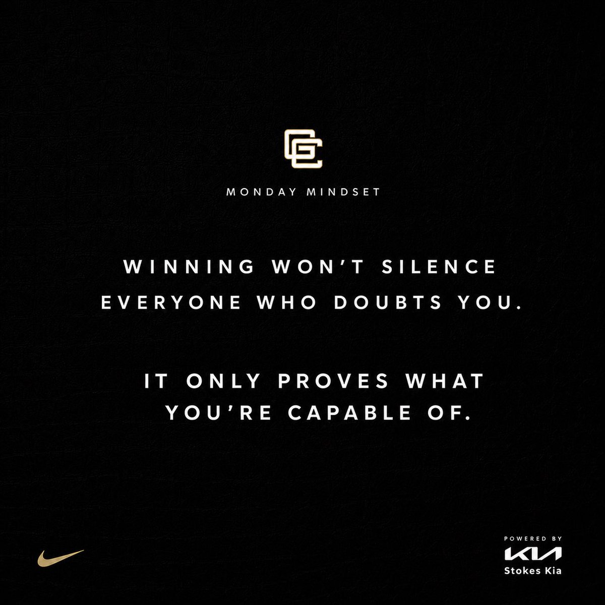 jfordham21's tweet photo. Monday Mindset @GCGatorFootball
#WinEverything https://t.co/JPr82EpK3l