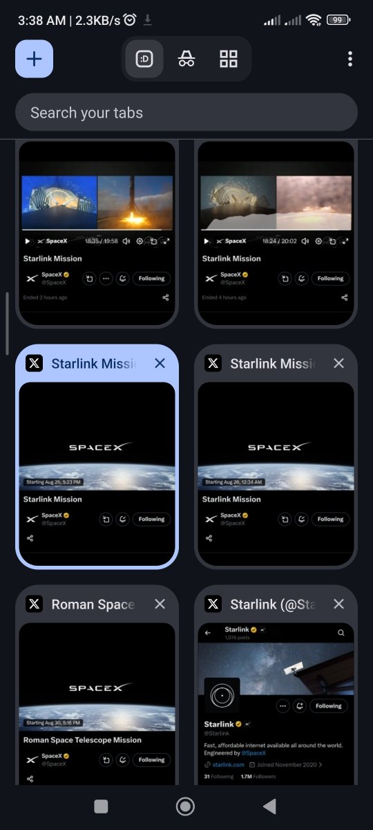 SpacesFuture's tweet photo. F103 X77  F9🦅♻️599

Starlink 421 G10-49 New T-0 ⭐🦅🍀

8.25 650/700EDT 🟥^
8.25 523/533EDT 🔲³¹¹⁴
__
^https://t.co/y0EeDLIaiV
¹https://t.co/DUVVGtlUNX ⁵sl-10-49
²³https://t.co/vDhtbJhK0N
⁴https://t.co/WpQYGL7Dcy
³⬜²⬜¹⬜⁴⬜ https://t.co/eMZMSDsqfo