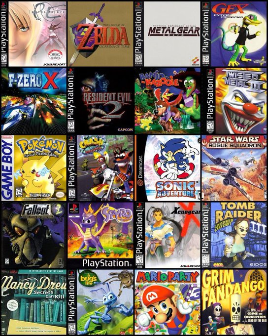 GamewithDave's tweet photo. 1998 might be the greatest year gaming has ever had. 🎮 https://t.co/cddLD50R1t