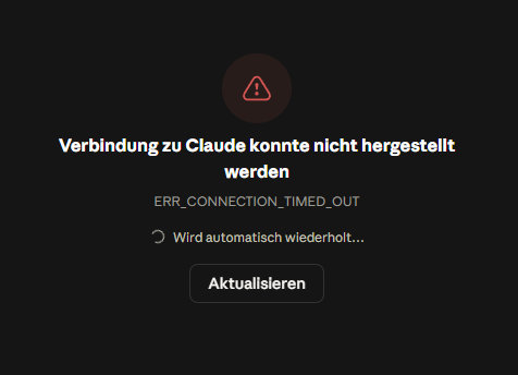 FullVelocity_io's tweet photo. #claude server offline this evening?! #Timeout Germany banned from AI or what? https://t.co/jG104X7k0A
