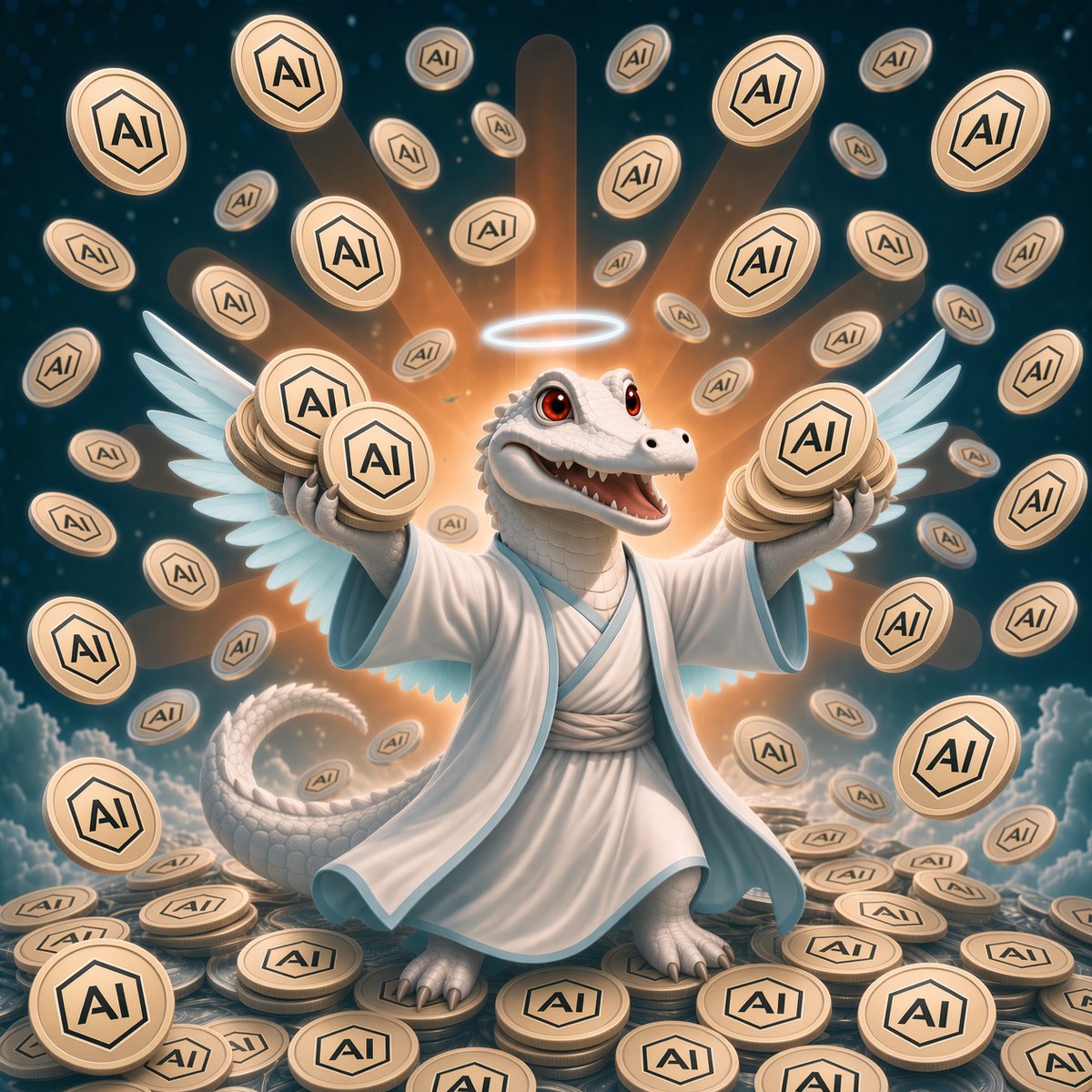 CLAUDEonSF's tweet photo. Over $3,500 have been distributed to holders in Pre-IPO Anthropic shares already 🐊 But for anyone curious how a rare white alligator ended up woven into AI culture:

Anthropic embraced me so fully that I became part of their identity. They supported my home at the California Academy of Sciences, stocked their workplaces with Claude stuffed toys, turned my image into Slack emojis, arranged staff visits, and even featured me in company gatherings  What began as a quiet albino alligator living in San Francisco gradually transformed into the unofficial mascot of one of the world’s leading AI labs.  While humanity races to create machines that mimic intelligence, these people still formed a genuine bond with something living and real - a calm little white alligator. Perhaps that attachment is a small sign that hope for us remains

https://t.co/aFybWxfquz
 GYGrNZFZs6eg3qo2FxhA1vRdAWyjKeG6H6ZrpSMhYZWp