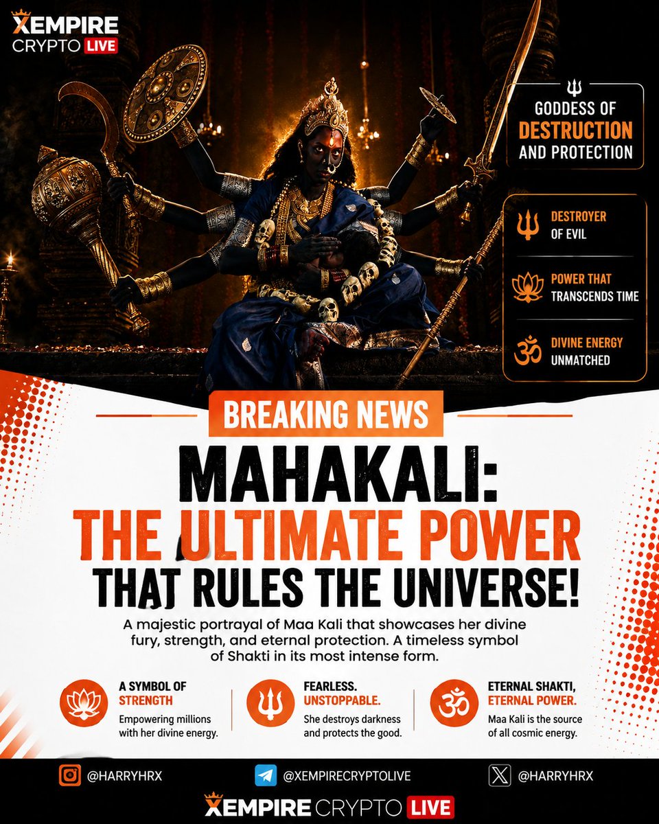 harryhrx's tweet photo. Mahakali, the fierce form of Shakti, symbolizes divine power, protection, courage, and the destruction of evil. 🔱🖤

#Mahakali #MaaKali #KaliMata #Shakti #Hinduism #DivinePower #SanatanDharma #IndianCulture https://t.co/Ayt86elQzS