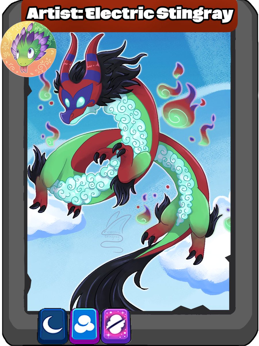DragonvaleZine's tweet photo. We would like to introduce one of our many artists, electric__stingray! (on Insta and Tiktok) 

Come check out the full image in our Zine on September 15th!

#dragonvale #fanzine #dragon #zine https://t.co/7AQ1Gx36uz
