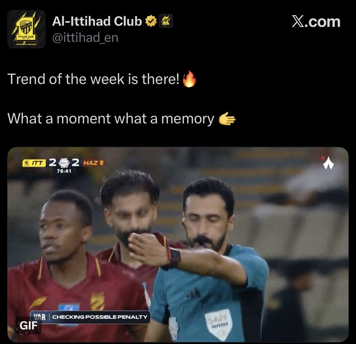Nawaf_STATS's tweet photo. 🚨⚠️ حساب نادي الاتحاد يشارك بالترند. https://t.co/3AGYgh03yP