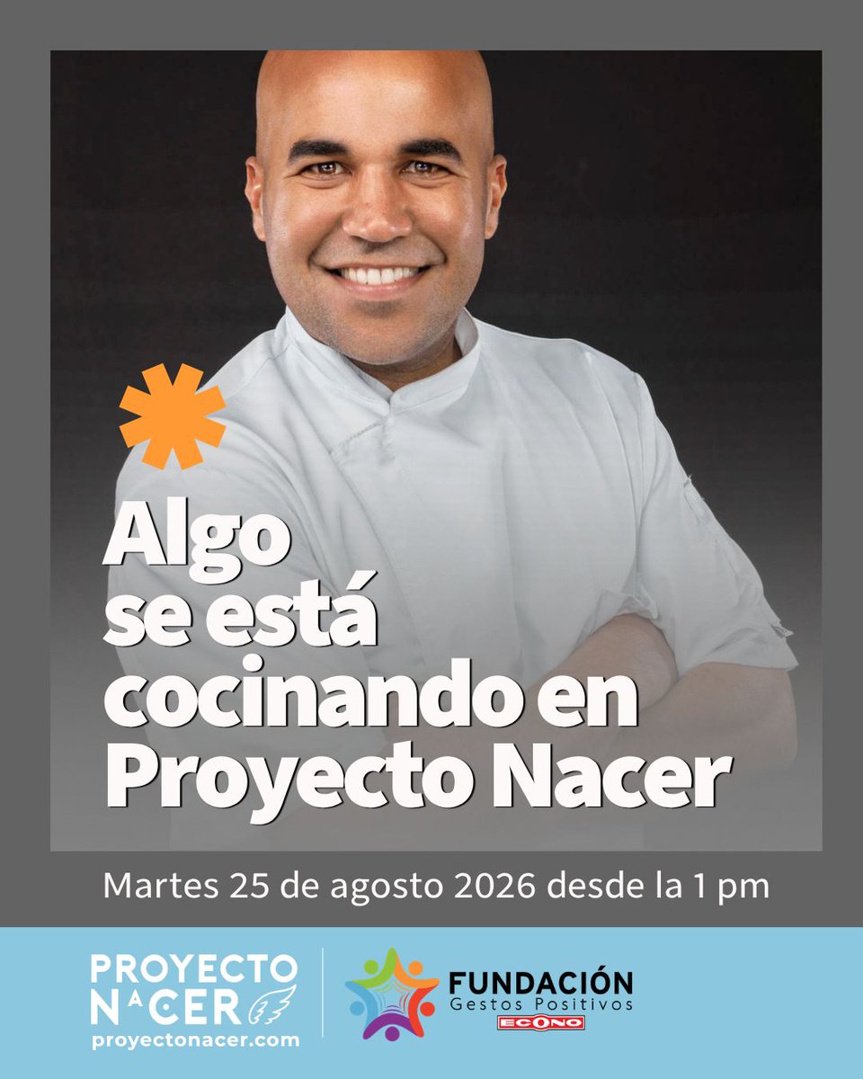 ProyectoNacer's tweet photo. Mañana martes 25 desde la 1 pm, Chef Piñeiro toma nuestra cocina. 🩵 El viernes 28 prueba su Pasta jibara en Café 3-Gen. Solo $10. Gracias a la Fundación Gestos Positivos de Econo por los ingredientes.

(939) 348-8019 · https://t.co/0W79ooku8E https://t.co/EWSbVLP2AY