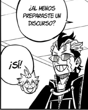 Jesus_Dancho's tweet photo. Dato curioso del epílogo de Black Clover:
Magna fue el único miembro del escuadrón de Asta que lloró al verlo con su ropa de Rey Mago.
El que le entregó su manto y que fue su primer compañero de misión, el hombre más varonil del grupo, fue el único en soltar lágrimas.
#BlackClover