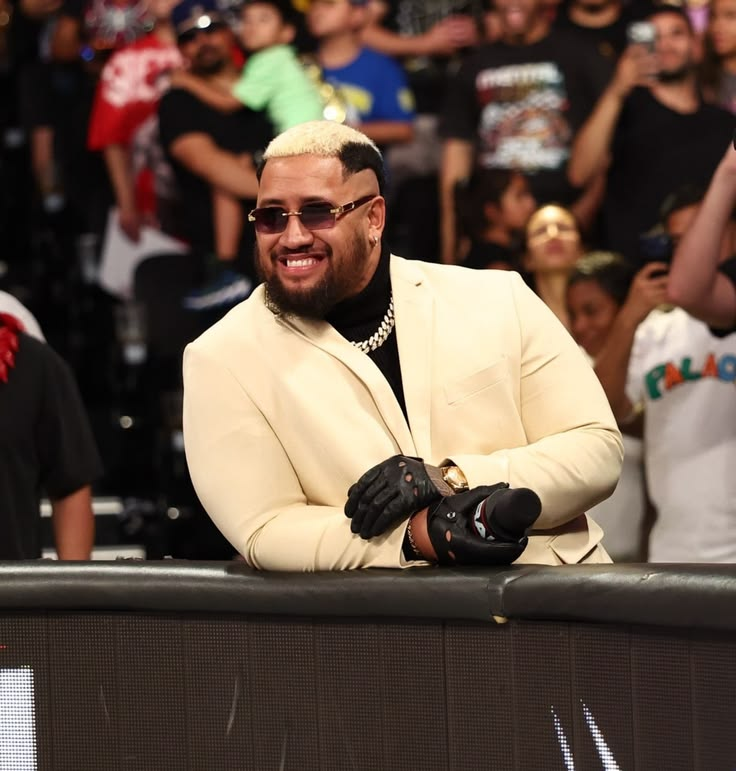 NXT_OnRoblox's tweet photo. Solo coming out in a "Pew Pew!" shirt to mock Jey Uso's warning shot while rocking a face gimmick and literally doing the dodging the bullet from the Matrix was literally the best thing i've seen in 2026. and it definitely shook up the Tag Team Division out of nowhere now that OTM has Debuted