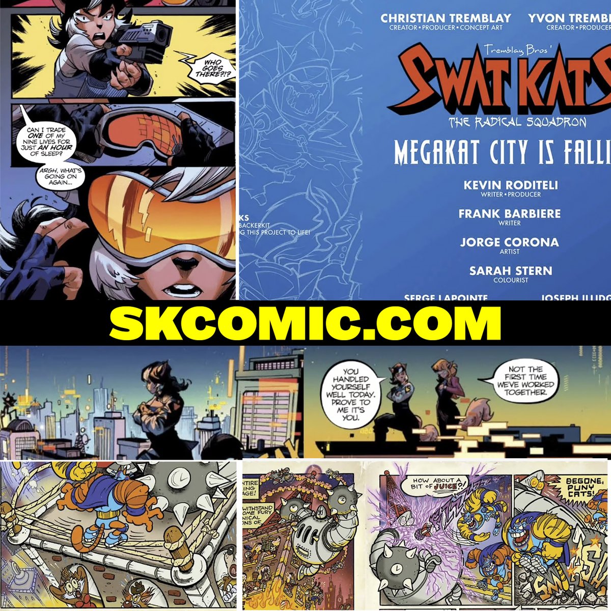 TheSWATKats's tweet photo. The Tremblay Bros. have announced that the #SWATKats #Kickstarter #ComicBook Issue 1 is now complete and has been sent to print 💯 The next step will be sending it to all backers: "The wait is almost over!" https://t.co/4tmMnyuATB