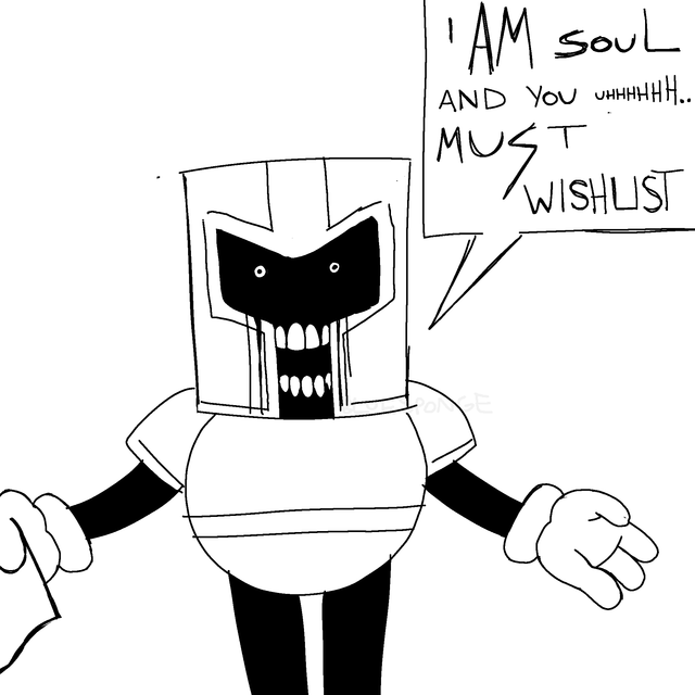 BlueSpongeEXE's tweet photo. @ToonSoulsGame poor fella, he is trying his best to advertise https://t.co/dRpp6HwRnK