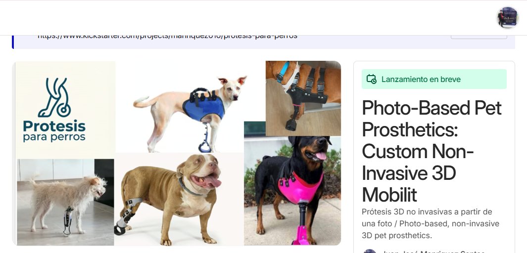 manriquez010's tweet photo. Volver a caminar no debería ser un lujo. Creamos prótesis 3D accesibles y no invasivas, diseñadas a la medida con solo una foto de tu perro. 🐾📸

Photo-based 3D pet prosthetics for stress-free mobility.

Apoya la campaña 👇 [https://t.co/fWIxf3GqF1]
#PetMobility #3DPrinting https://t.co/3YK4wh7olv