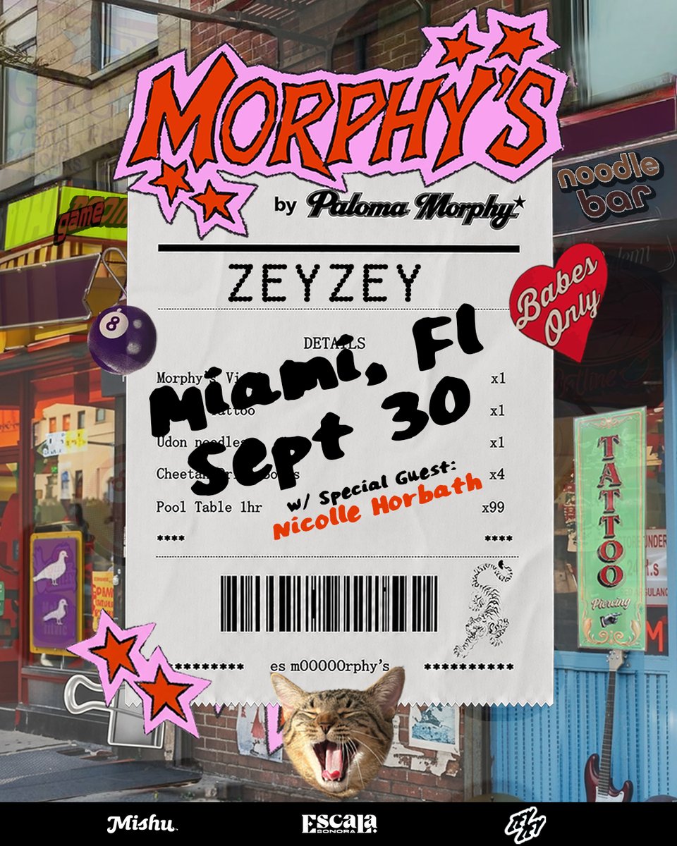 escala_sonora's tweet photo. Just announced: Two-time Latin GRAMMY nominee Nicolle Horbath (@NicolleHorbath) opens for Paloma Morphy (@palomamorphy) at ZeyZey in Miami on Sept 30.
Caribbean rhythms, contemporary pop, and real storytelling on one stage. Who’s coming?

🎟️ Ticket Link in Bio 🔝 https://t.co/DxcTeUS2fx