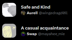 ALITTLEDEVIL1SH's tweet photo. YAY I'M SAFE AND KIND!!! AND ALSO AN ACQUAINTANCE!!!! https://t.co/0mJXFNEcx1
