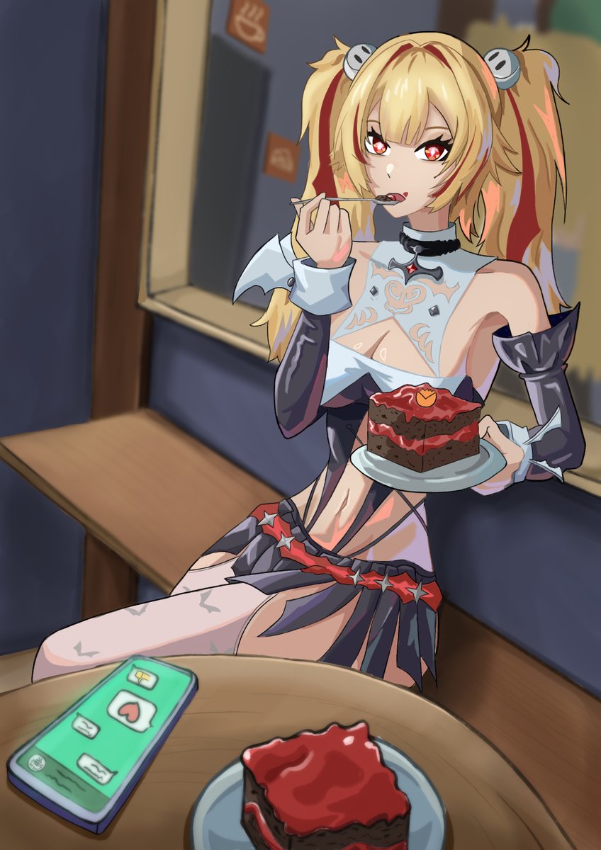 zShoyuu's tweet photo. Claret is eating too much cake
#zzzeroㅤ  #Claret https://t.co/JzjuVKqJ0Q