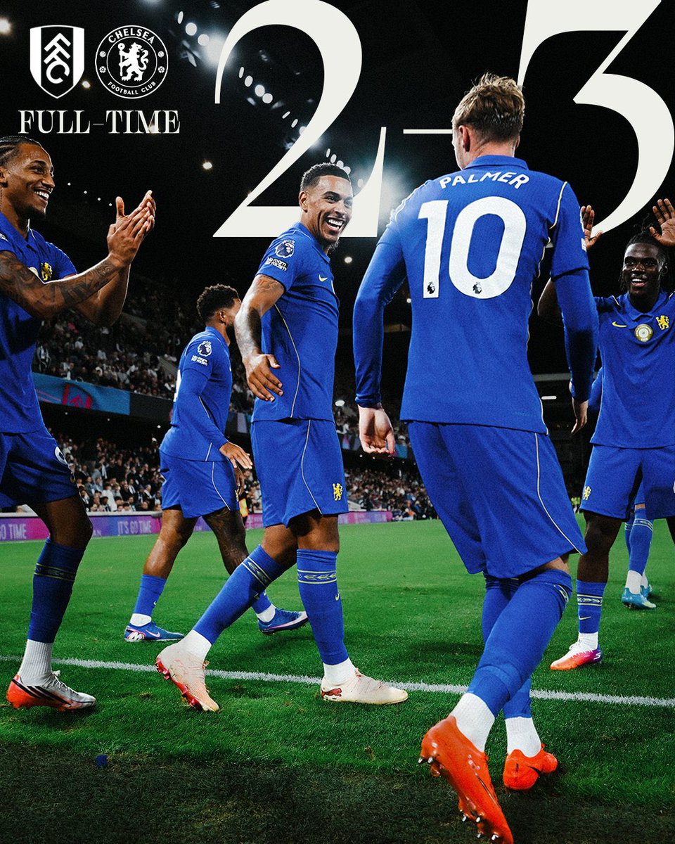 CFC_1905_310's tweet photo. 試合終了2-3。シーズン勝ち星スタート。ジョアンペドロ、ロジャース、パーマー、3人揃ってゴール。JPは言わずもがな、パーマーは完全復活。まさに王の帰還。個人的MOMはラクロワ。"モノ"が違う。これぞ求めていた補強。個人的には大満足。最高の勝利。お疲れ様でした💙【@ChelseaFC】 https://t.co/ye5RLqwSGu