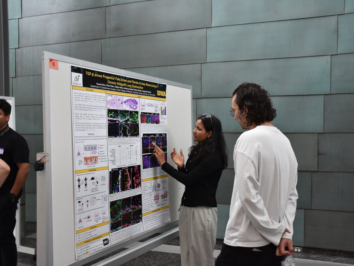 IowaMed's tweet photo. Postdoctoral researchers are a vital part of our mission to advance medical science. This summer, the UI Postdoctoral Association held the first ever Interdisciplinary Postdoctoral Conference to highlight their contributions and spark new collaborations. 🔬⚡ https://t.co/2f4W6yMKfp