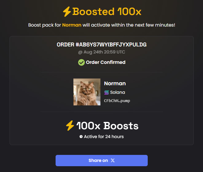 NormanCat_pump's tweet photo. ⚡️ Boosted 100x https://t.co/LTEAOcHfEW