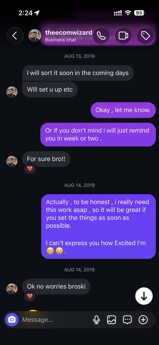 bony_ghadiya_'s tweet photo. 7 years ago, I was DMing one of the biggest names in ecom asking for work.

I had no agency.  
No case studies.  
No big clients.  
No fancy offer.

Just a small Shopify store that had done around $500 in sales, a willingness to work, and the confidence to ask for a chance.

I told him I’d do product descriptions, customer emails, store management… whatever he needed.

I even said $5/hour was fine.

This Friday, I’m having lunch with him.

Funny how life works.

Back then I was trying to get into the room.

Now I get to sit across the table from someone I looked up to when I was just getting started.

Don’t be embarrassed by the early messages.

Don’t be embarrassed by starting small.

Don’t be embarrassed by asking for the opportunity.

Everyone wants the result.

Nobody wants to remember the $5/hour DMs it took to get there.