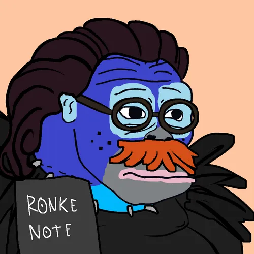 BG_Crypto4's tweet photo. I was one of the top 20 participants in the @RonkeOnRon vote Season 2 and the utility of owning Ronke assets giving you voting power is a major benefit. 👏 

Last season i also won Ronkeverse NFTs for voting. Remember that voting means you have to pay gas fees every time you cast in your vote which gives @RonkeOnRon a boost in the Proof Of Distribution leaderboard. Therefore they are increasing the activity on the Ronin Network an get rewarded, that reward then gets decided by the community on how to spend the funds. 🧠 

This Season the community decided to sweep the Ronkeverse NFT's, which stimulates the Ronin Market economy.

There has been 59 NFT's sold in a 24 hour time frame with an estimated amount of 26,060 RON in trading volume pushing the floor to 466 RON. 🔥  

This is the Ronkeverse NFT that i won for participating. 
Ronkeverse lives and thrives on the @Ronin_Network ⭐️