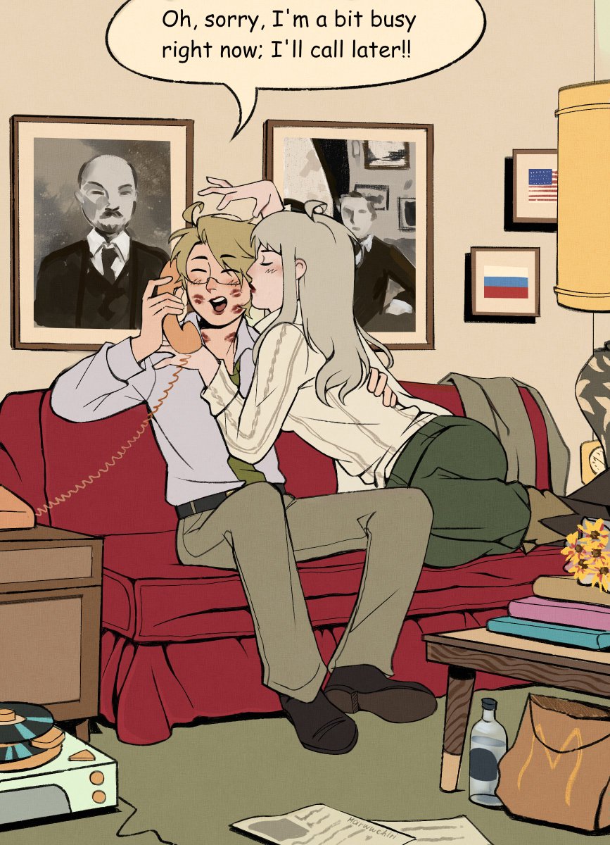 Marwwchiri's tweet photo. my #rusame series of arts

#Hetalia https://t.co/6dDOnUiB1h
