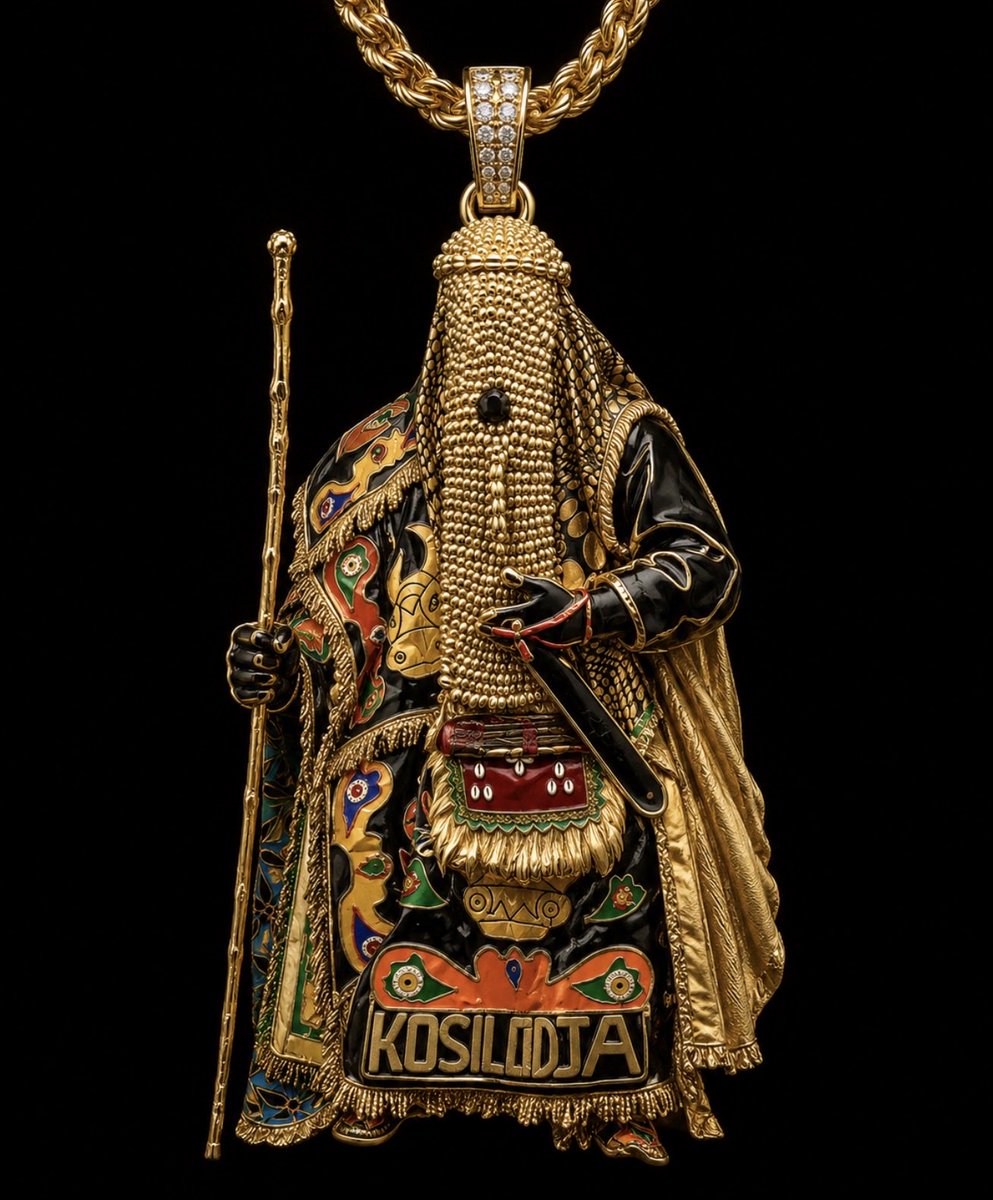 Diasplataa's tweet photo. Nigerian masquerade inspired chain🇳🇬 https://t.co/xmegKdWpps